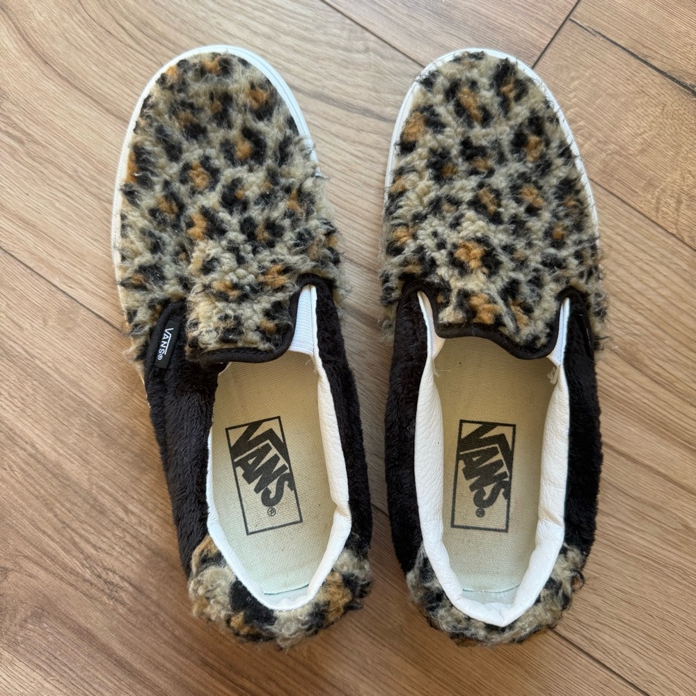 Vans Sherpa Leopard Print Slip On 59s Shoes 7 - Picture 6 of 7